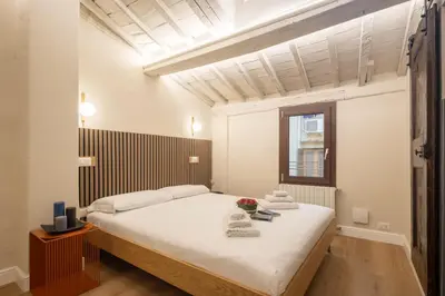 Letto o letti in una camera di Cozy Studio in the Oltrarno Area