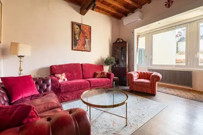 Area soggiorno di Dimora storica vicino a Ponte Vecchio e Uffizi