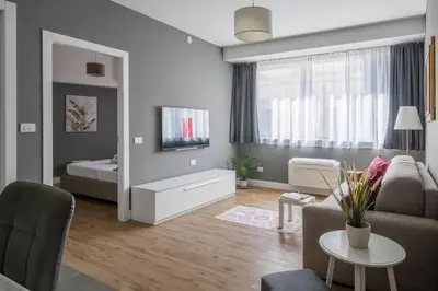 TV o dispositivi per l'intrattenimento presso Suite No 32 - Modern Luxury Apartment