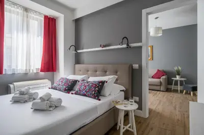 Letto o letti in una camera di Suite No 32 - Modern Luxury Apartment