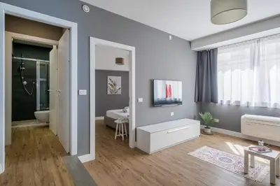 TV o dispositivi per l'intrattenimento presso Suite No 32 - Modern Luxury Apartment