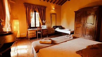 Letto o letti in una camera di Apartment in Villa il Ciliegio