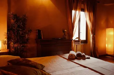 Letto o letti in una camera di Apartment in Villa il Ciliegio