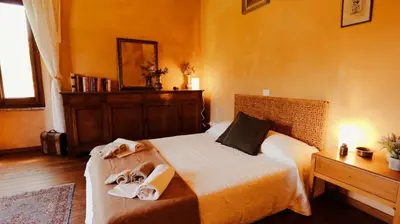 Letto o letti in una camera di Apartment in Villa il Ciliegio