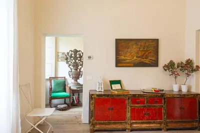 Area soggiorno di Apartments Florence- The Vintage Nook
