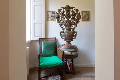 Area soggiorno di Apartments Florence- The Vintage Nook