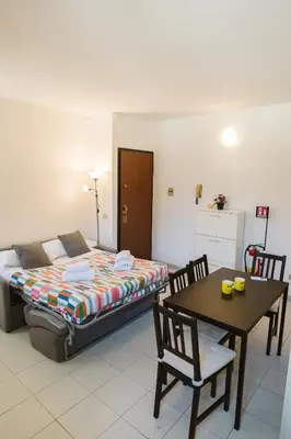 Letto o letti in una camera di Il Girasole
