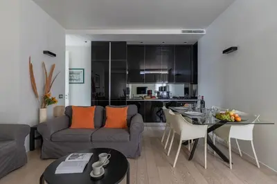 Area soggiorno di Style and Comfort in the Heart of Florence