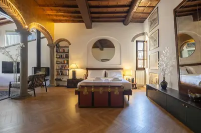Letto o letti in una camera di Monalda Tower