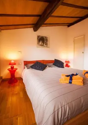 Letto o letti in una camera di The Swallows' Lodge