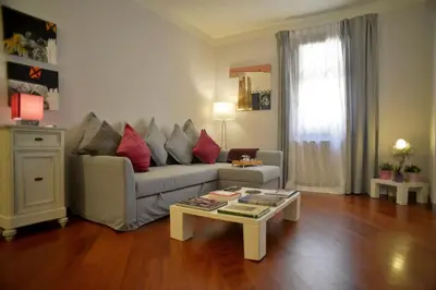 Area soggiorno di Super Apt in Santa Croce District