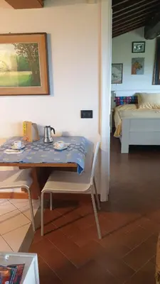 Letto o letti in una camera di Poggio Paradiso