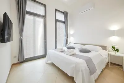 Letto o letti in una camera di Sweet Home Ghiacciaie