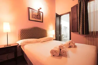 Letto o letti in una camera di Apt Santa Verdiana