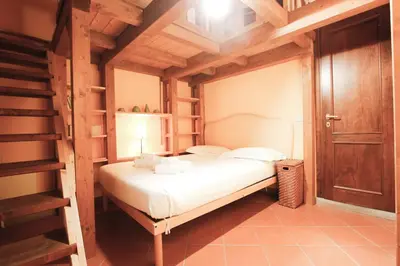 Letto o letti in una camera di Apt Santa Verdiana