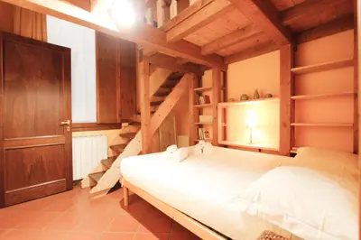 Letto o letti in una camera di Apt Santa Verdiana