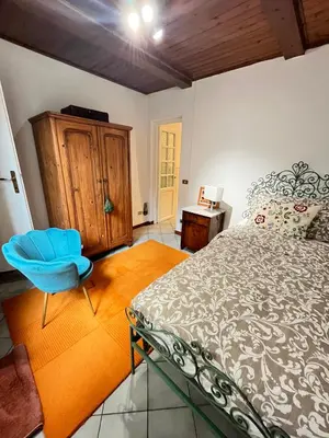 Letto o letti in una camera di Rustic Retreat with Tuscan Views near Florence