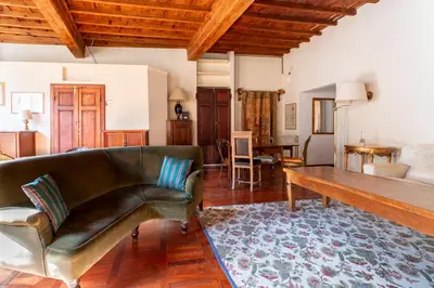 Area soggiorno di Caravaggio House 2 Suite Private nell'Oltrarno Artistico