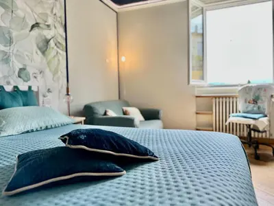 Letto o letti in una camera di Perla JS