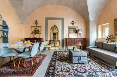 Area soggiorno di Alice Apartment By San Firenze Collection