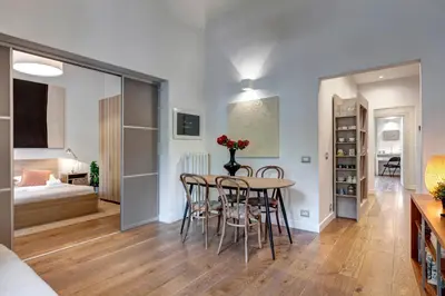 Area soggiorno di Gramsci Apartment by Mamo Florence