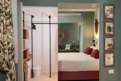 Letto o letti in una camera di TheGreen Florence