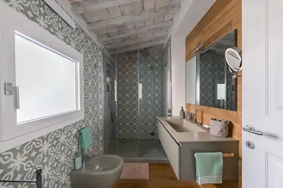 Bagno di Il Parione Luxury Apartment with view, Florence