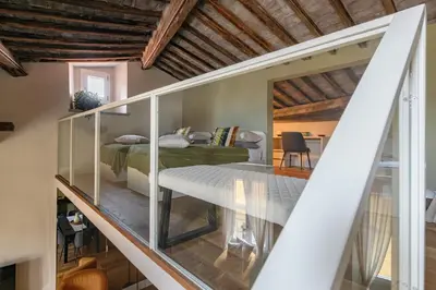 Letto o letti in una camera di Il Parione Luxury Apartment with view, Florence