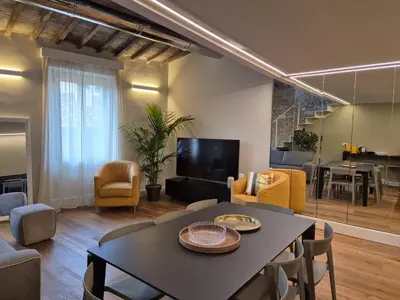 TV o dispositivi per l'intrattenimento presso Il Parione Luxury Apartment with view, Florence