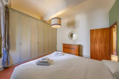 Letto o letti in una camera di Stylish Flat in Tower Donati, 5 min from Duomo