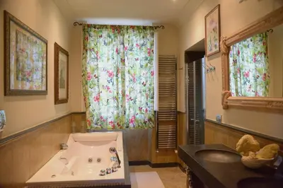 Letto o letti in una camera di Dimora degli ulivi