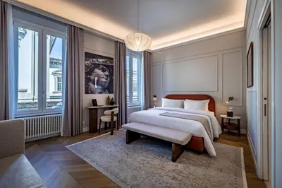 Letto o letti in una camera di Dimora Collection - Le Logge - Historic Boutique Luxury Suites