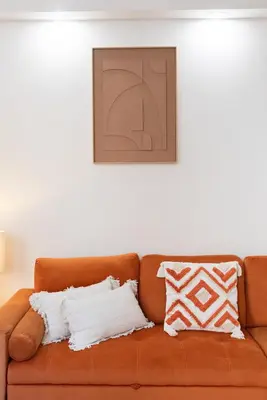 Area soggiorno di Zen Island downtown Florence, new apartment for 6
