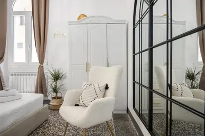 Letto o letti in una camera di Zen Island downtown Florence, new apartment for 6