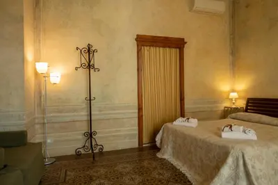Letto o letti in una camera di Studio Bargello