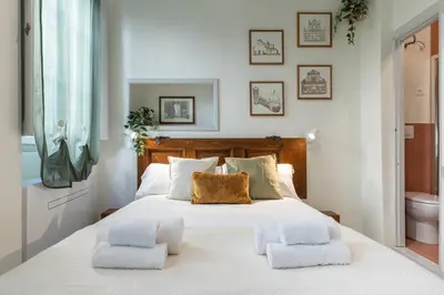 Letto o letti in una camera di Campuccino in Santo Spirito
