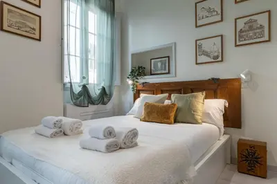 Letto o letti in una camera di Campuccino in Santo Spirito