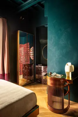 Letto o letti in una camera di The Wheels Florence