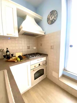 Cucina o angolo cottura di FlorArt Boutique Apartment, giardino e vasca idro