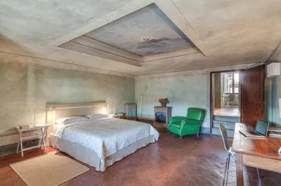 Letto o letti in una camera di Accademia Frescoes Apartment