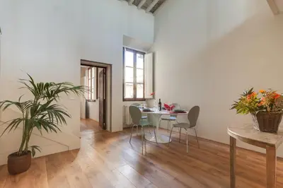 Area soggiorno di Accademia Frescoes Apartment