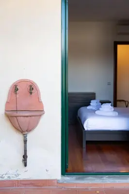 Letto o letti in una camera di Tranquil & Modern Apartment outside ZTL