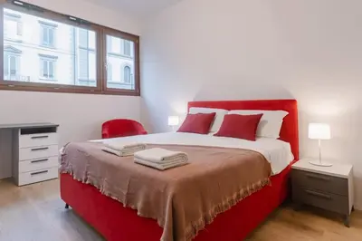 Letto o letti in una camera di Bright & Modern 4 bedrooms Apartment in Center