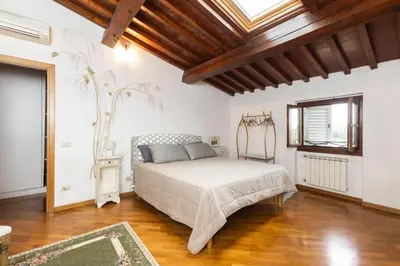 Letto o letti in una camera di Fabio's Rustic Flat