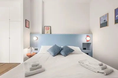 Letto o letti in una camera di Castello Blu Suite
