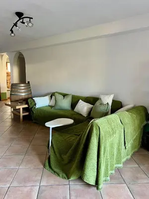 Area soggiorno di Casa Oasi nel verde