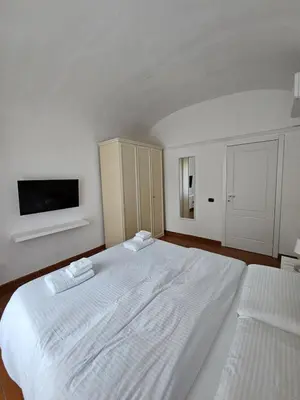 Letto o letti in una camera di Villa Taccetti - Appartamento 