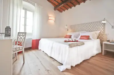 Letto o letti in una camera di Poggio Baronti B&B