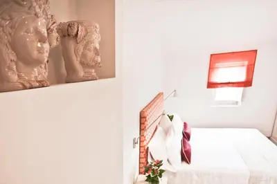 Letto o letti in una camera di Poggio Baronti B&B