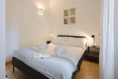 Letto o letti in una camera di Ponte Vecchio Central Vintage Apartment